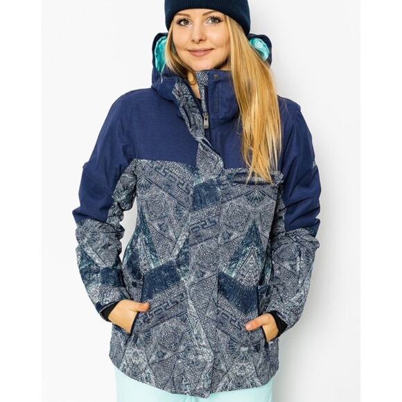 Roxy Jackets & Blazers - Roxy Rx Jetty Blo DryFlight 10K Women's Snowboard Ski Jacket Blue Size Small